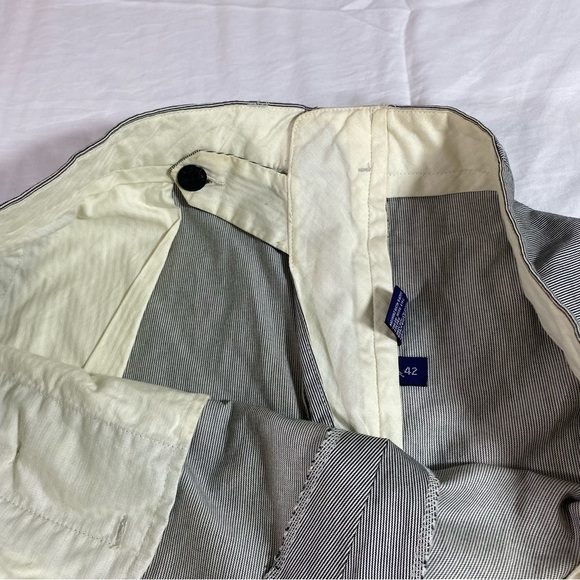 Polo Golf Ralph Lauren Shorts Flat Front Pin Stripe Pockets Men Shorts Size 42 - Picture 10 of 13